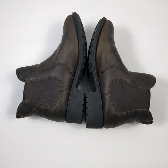 UGG Boots Bonham III Brown Leather Womens Size 8 Pull On Ankle Bootie - Picture 5 of 8